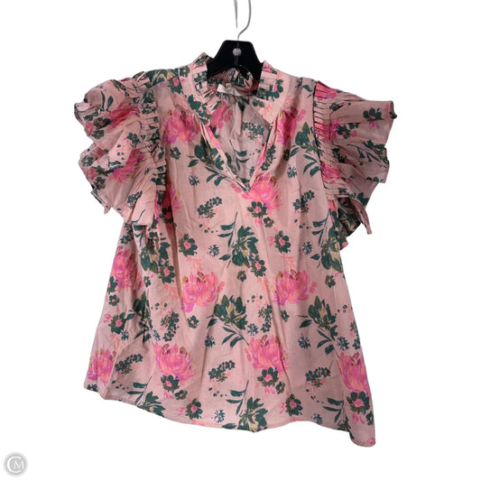 Top Short Sleeve By Entro In Floral Print, Size: M