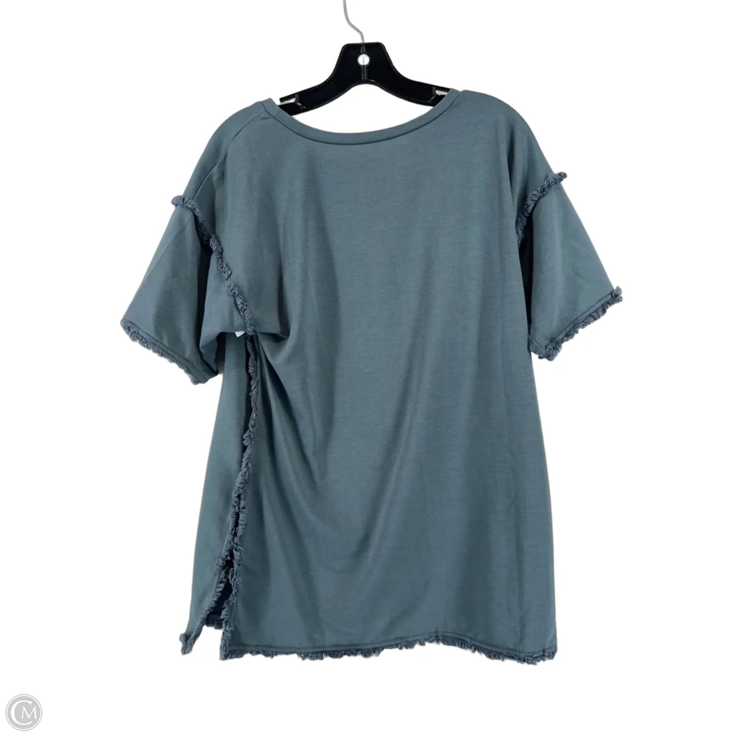 Top Short Sleeve By Clothes Mentor In Grey, Size: M