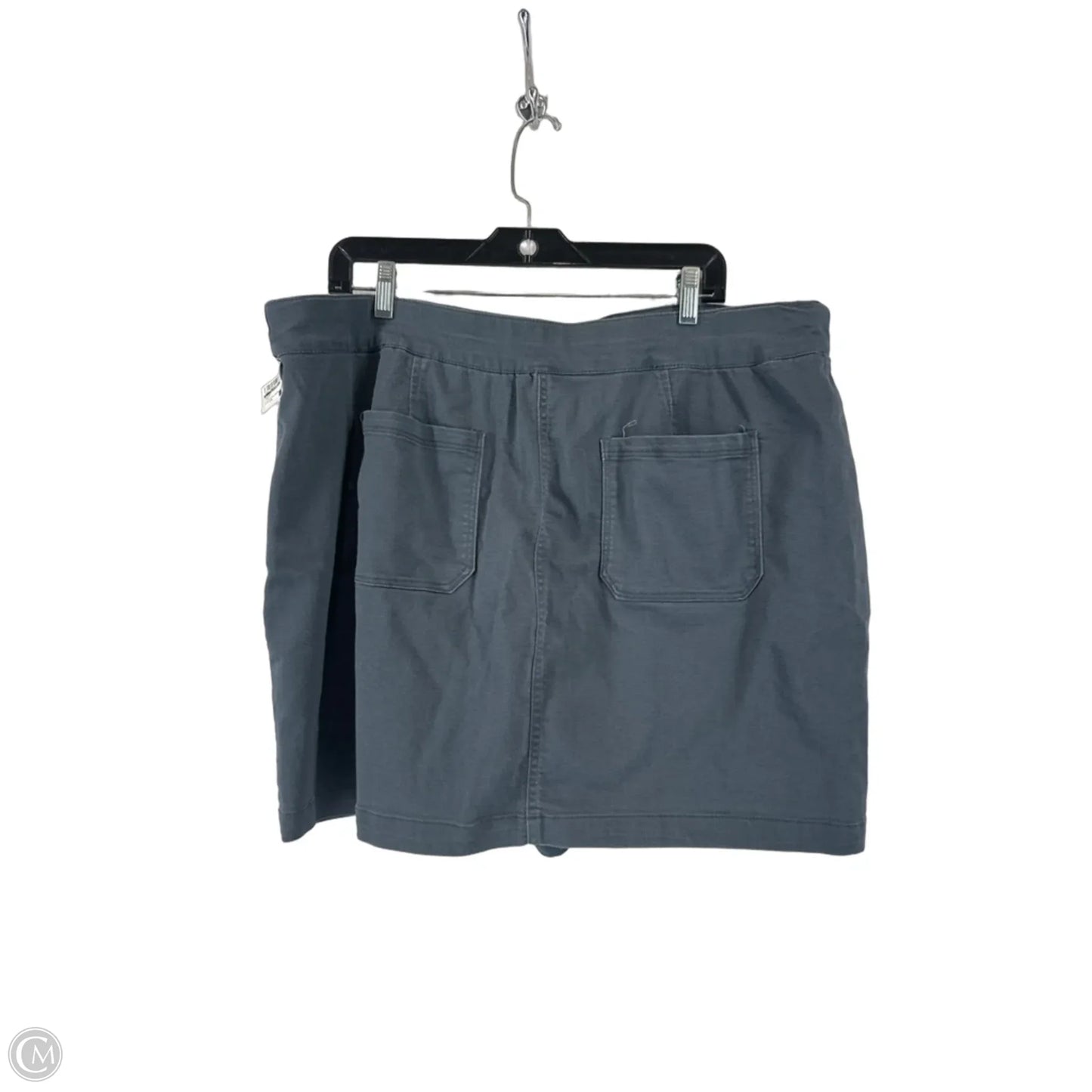 Skort By Clothes Mentor In Grey, Size: 2x