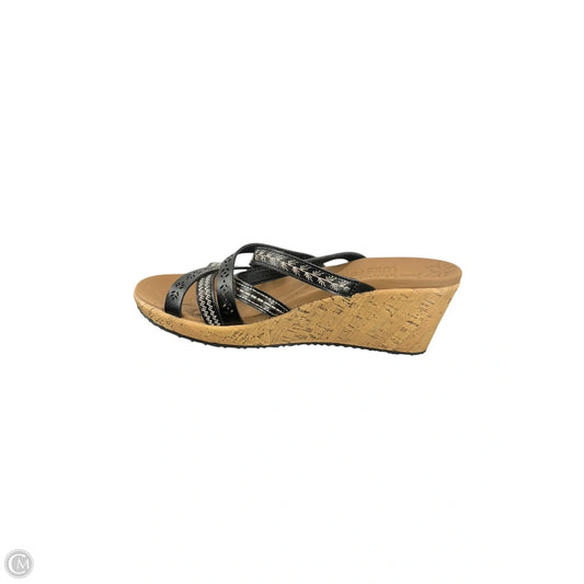 Sandals Heels Platform By Skechers In Black, Size: 9