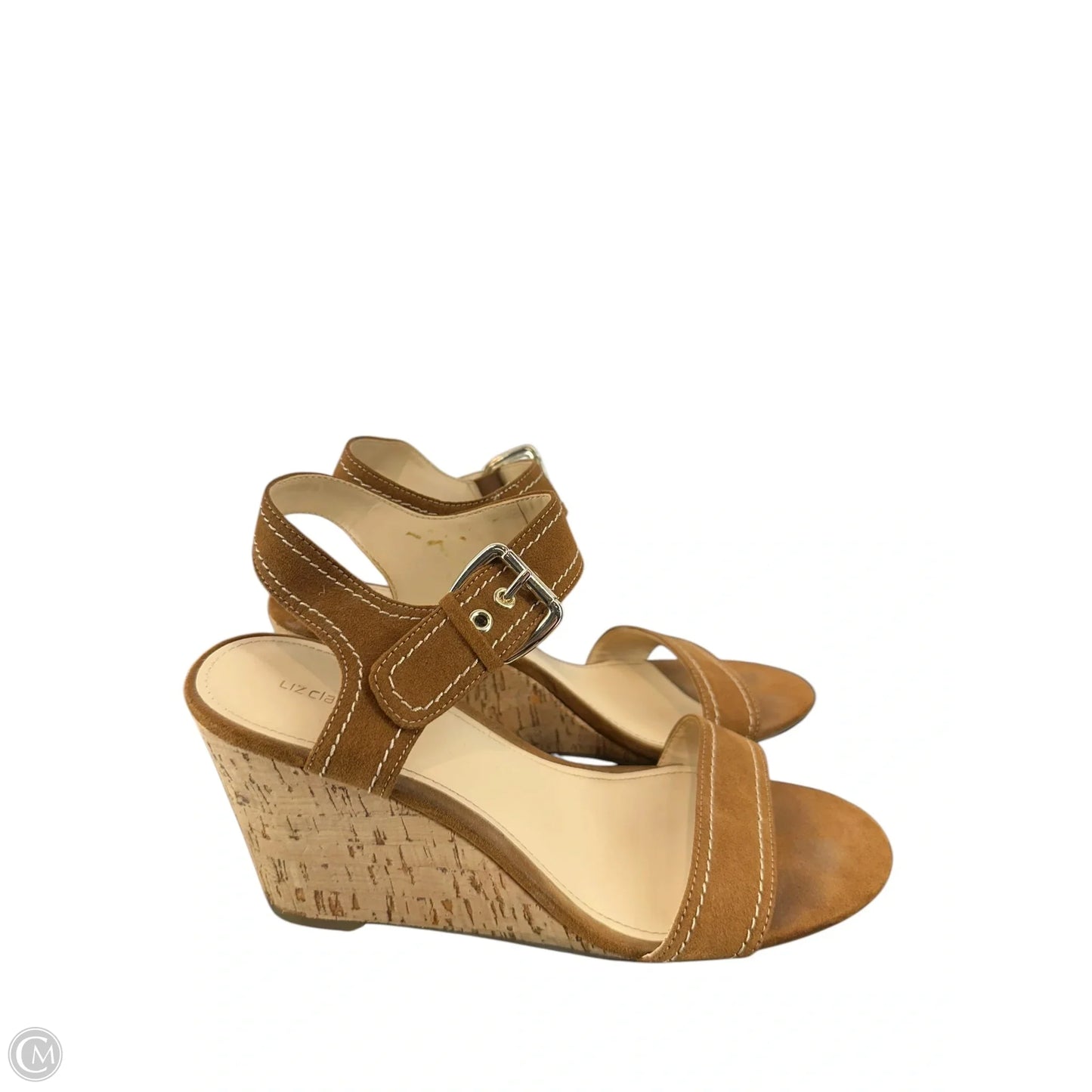 Sandals Heels Platform By Liz Claiborne In Brown, Size: 8