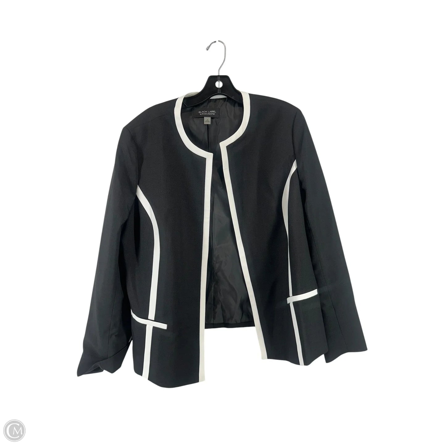 Dress Suit 2pc By Black Label In Black & White, Size: 16