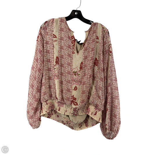 Top Long Sleeve By Clothes Mentor In Floral Print, Size: Xl