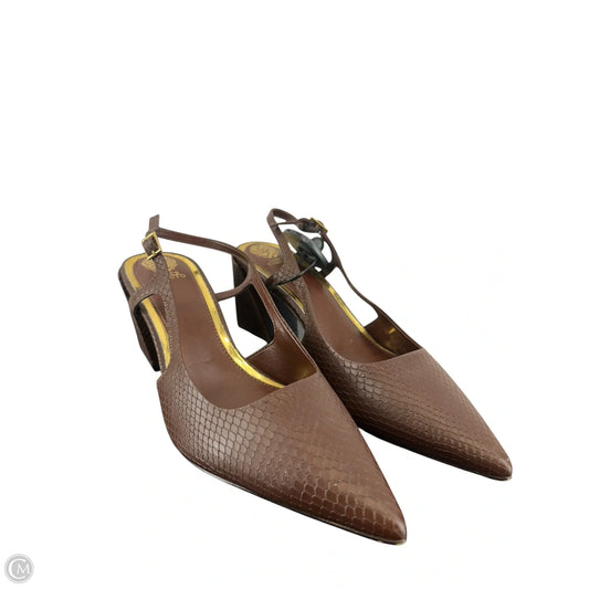 Shoes Heels Block By Vince Camuto In Brown, Size: 8.5