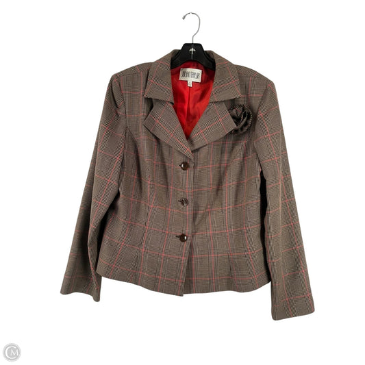 Skirt Set 2pc By Julia Jordan In Brown & Red, Size: 16