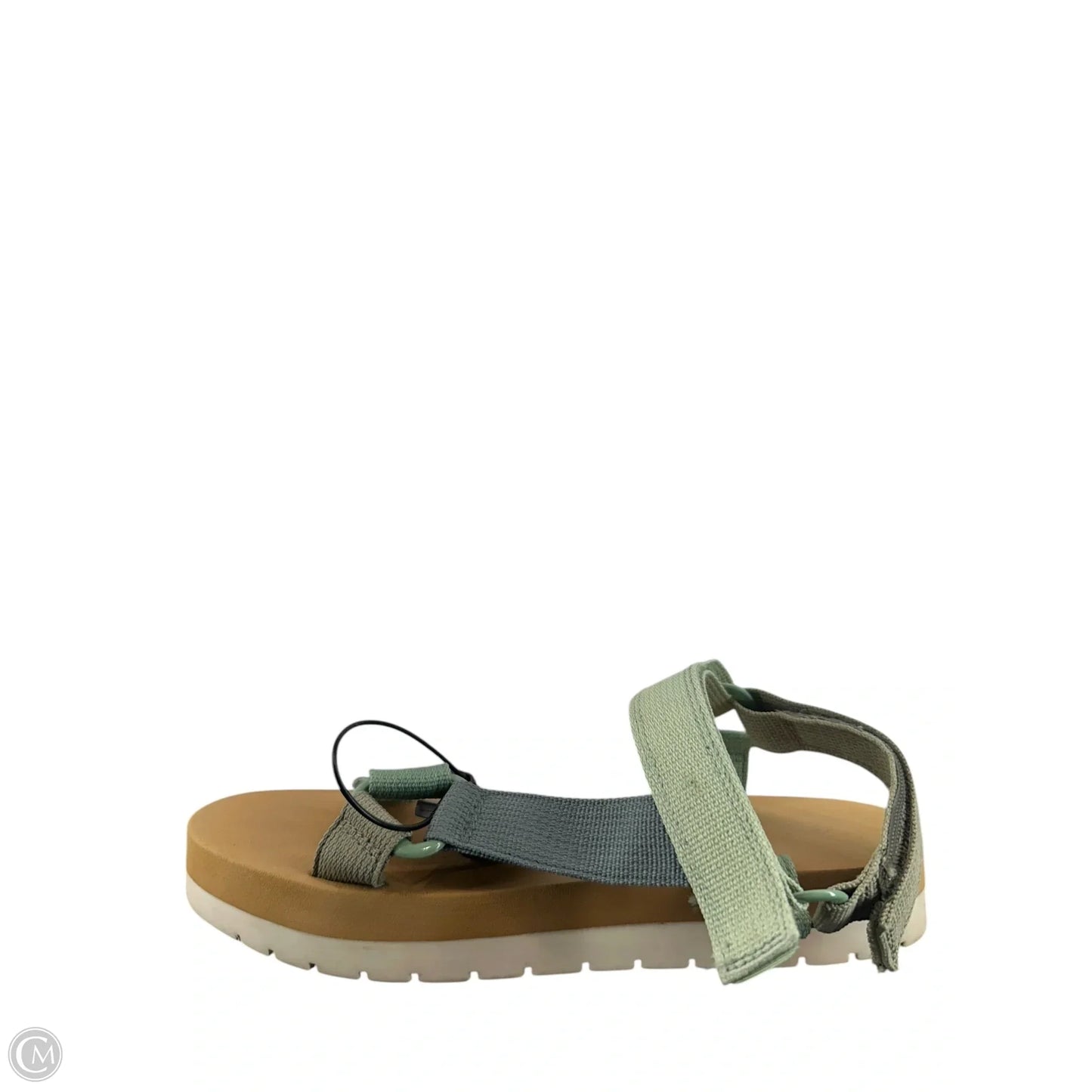 Sandals Flats By Clothes Mentor In Green, Size: 8