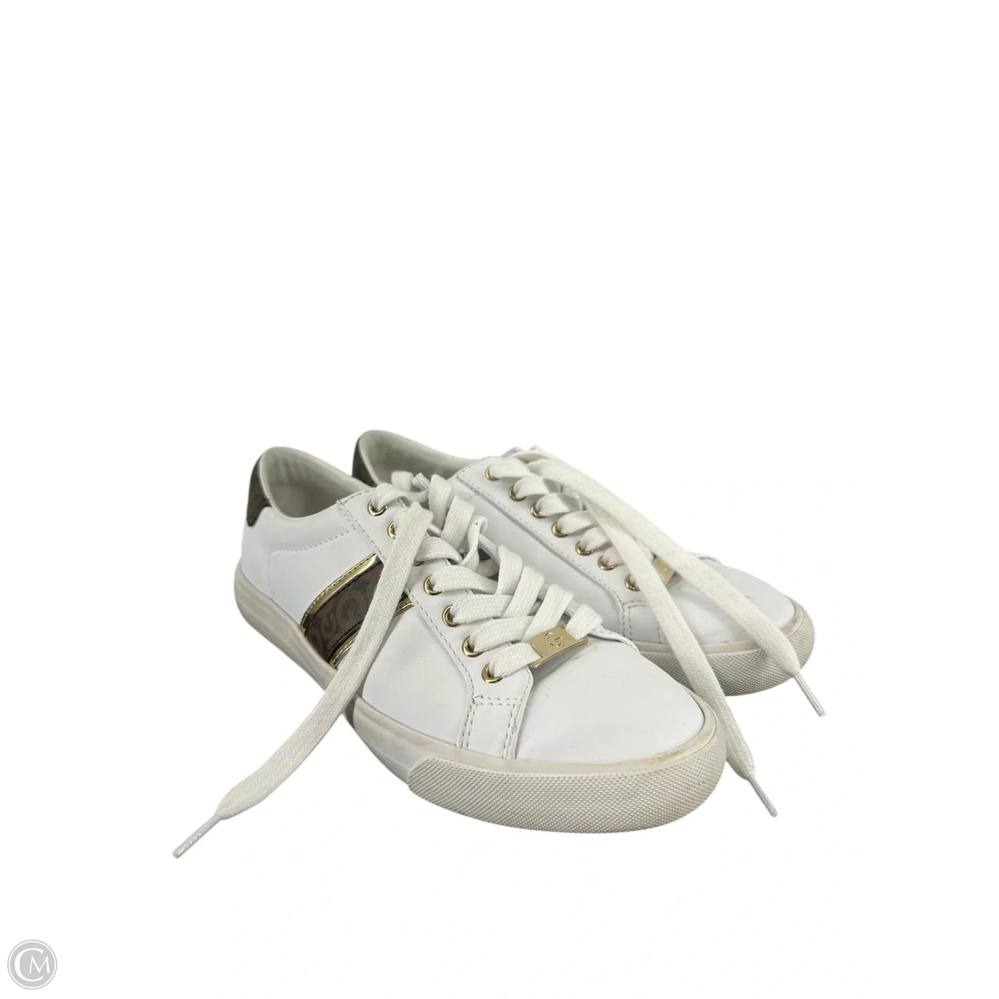 Shoes Sneakers By Clothes Mentor In Brown & White, Size: 8.5