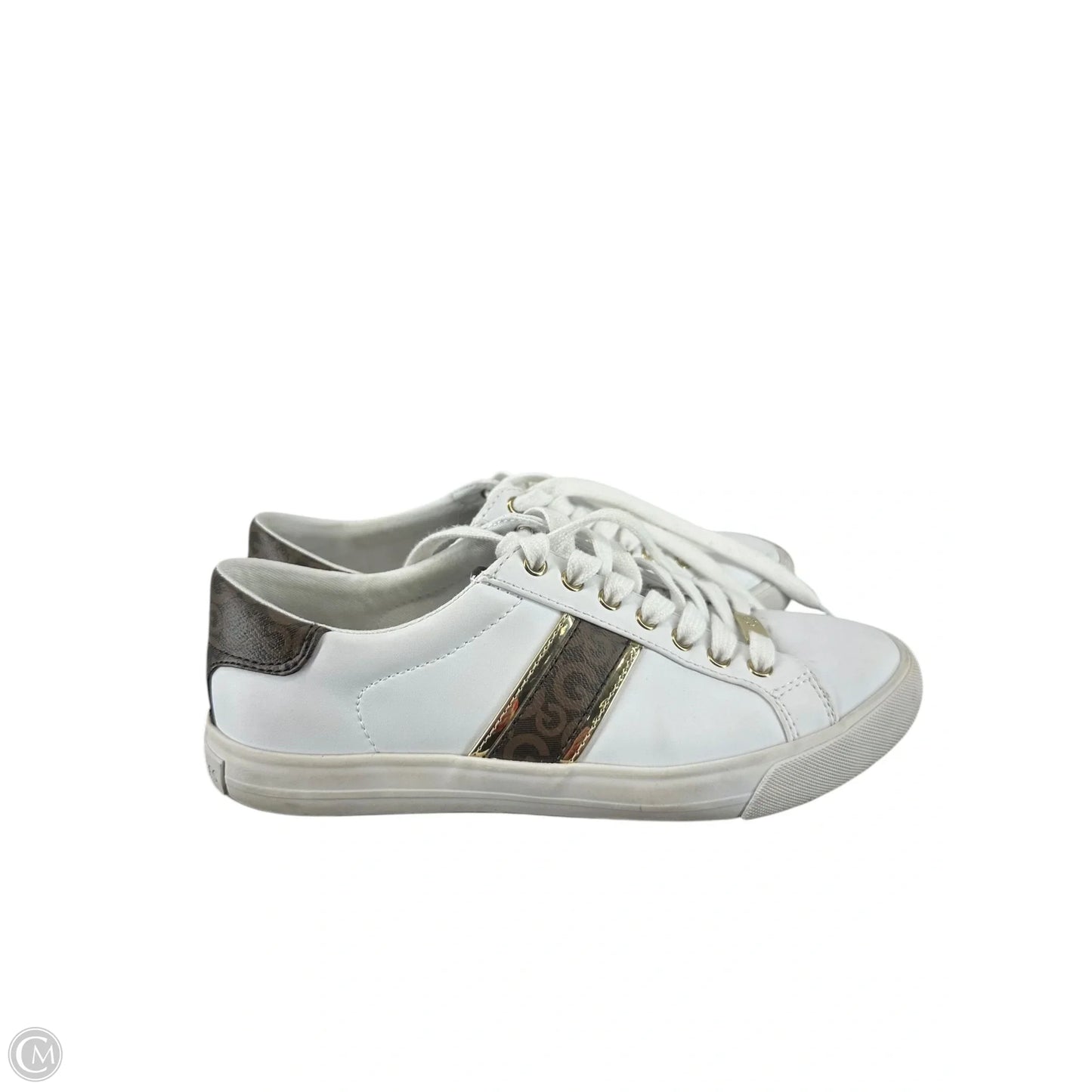Shoes Sneakers By Clothes Mentor In Brown & White, Size: 8.5
