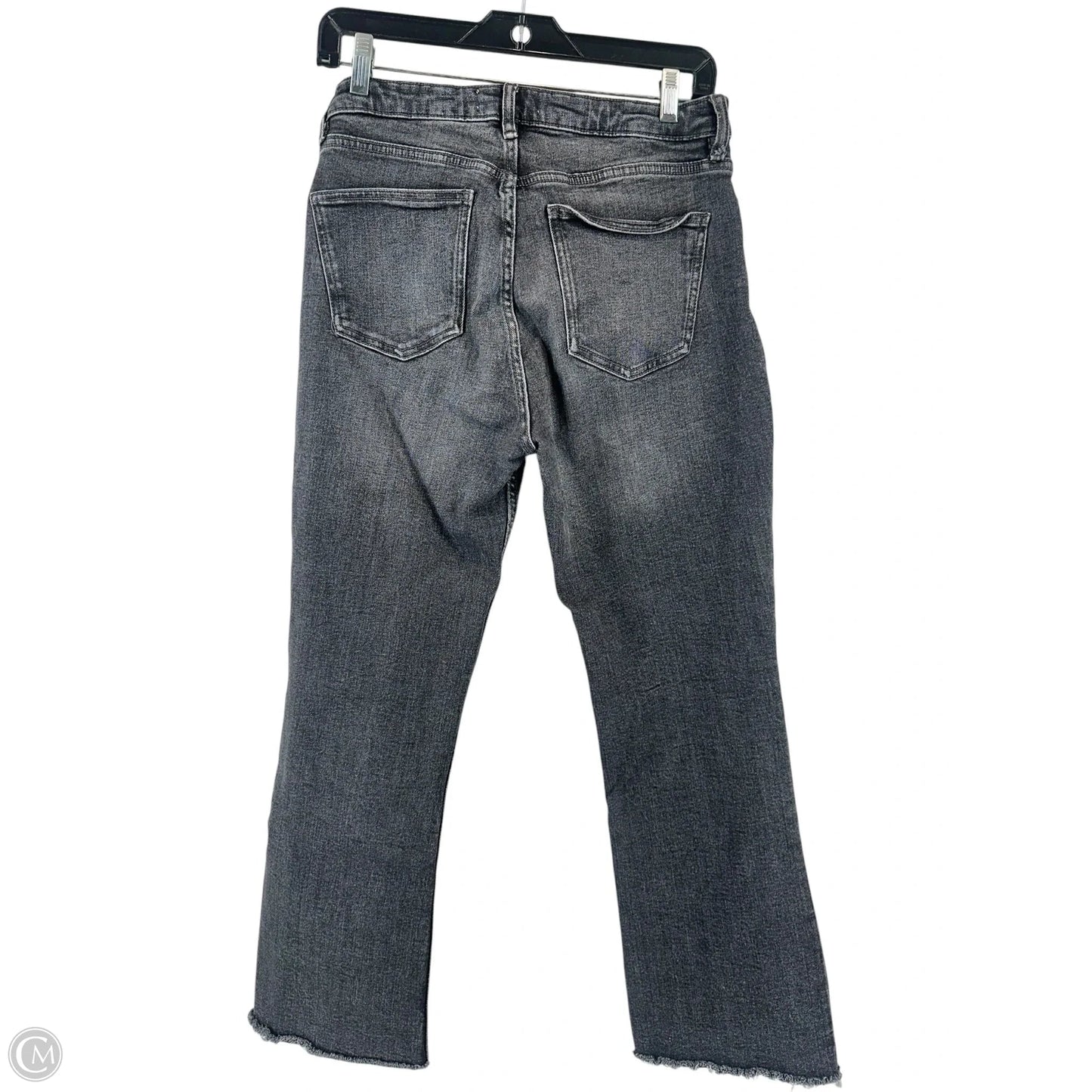 Jeans Wide Leg By Zara In Black Denim, Size: 6