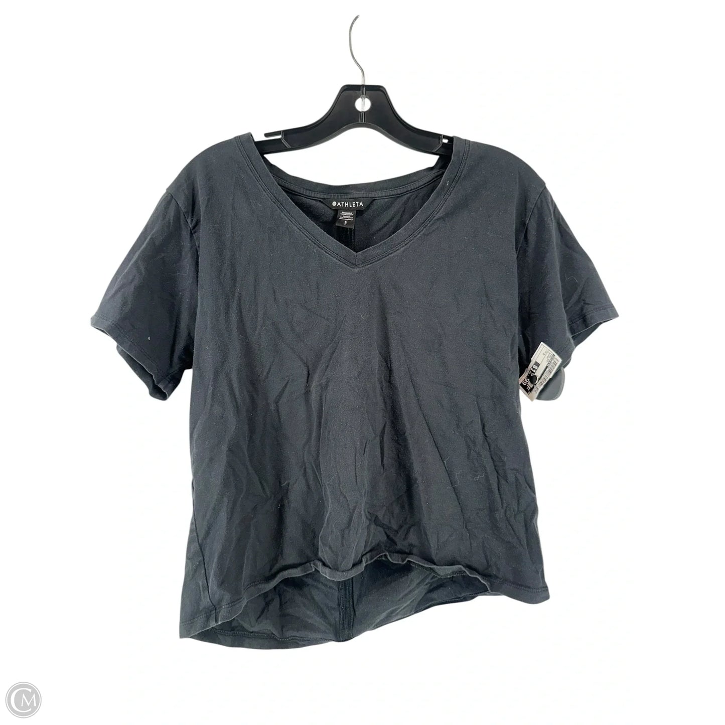 Top Short Sleeve By Athleta In Black, Size: S