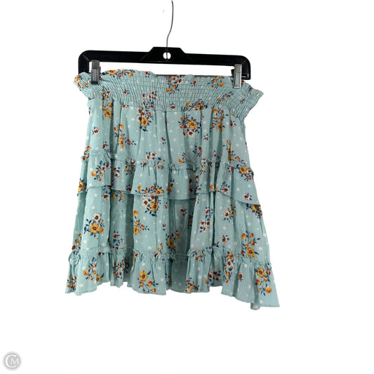 Skirt Mini & Short By Altard State In Blue, Size: M