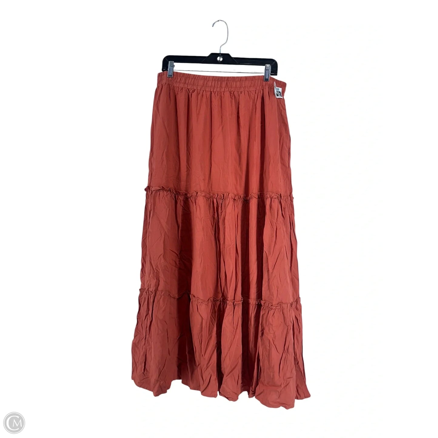 Skirt Maxi By Clothes Mentor In Orange, Size: 2x