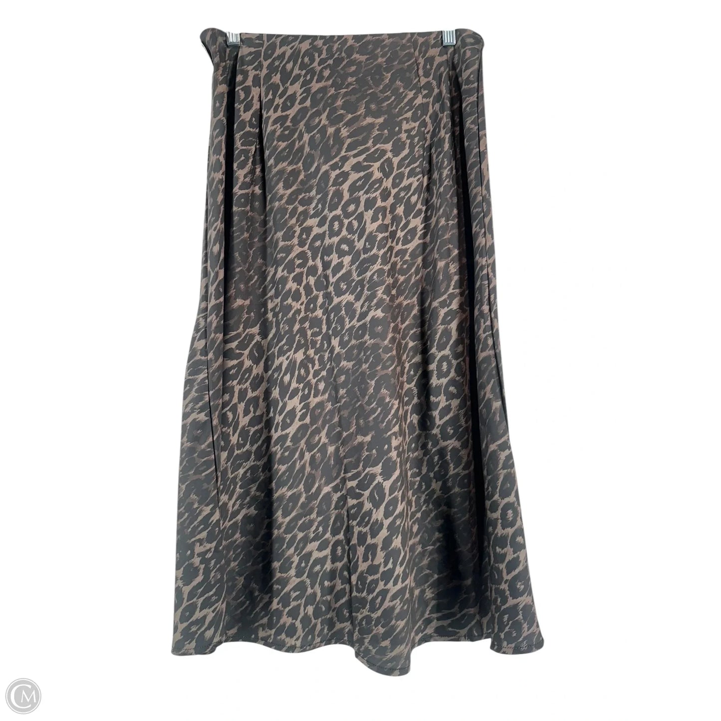 Skirt Midi By Clothes Mentor In Leopard Print, Size: M