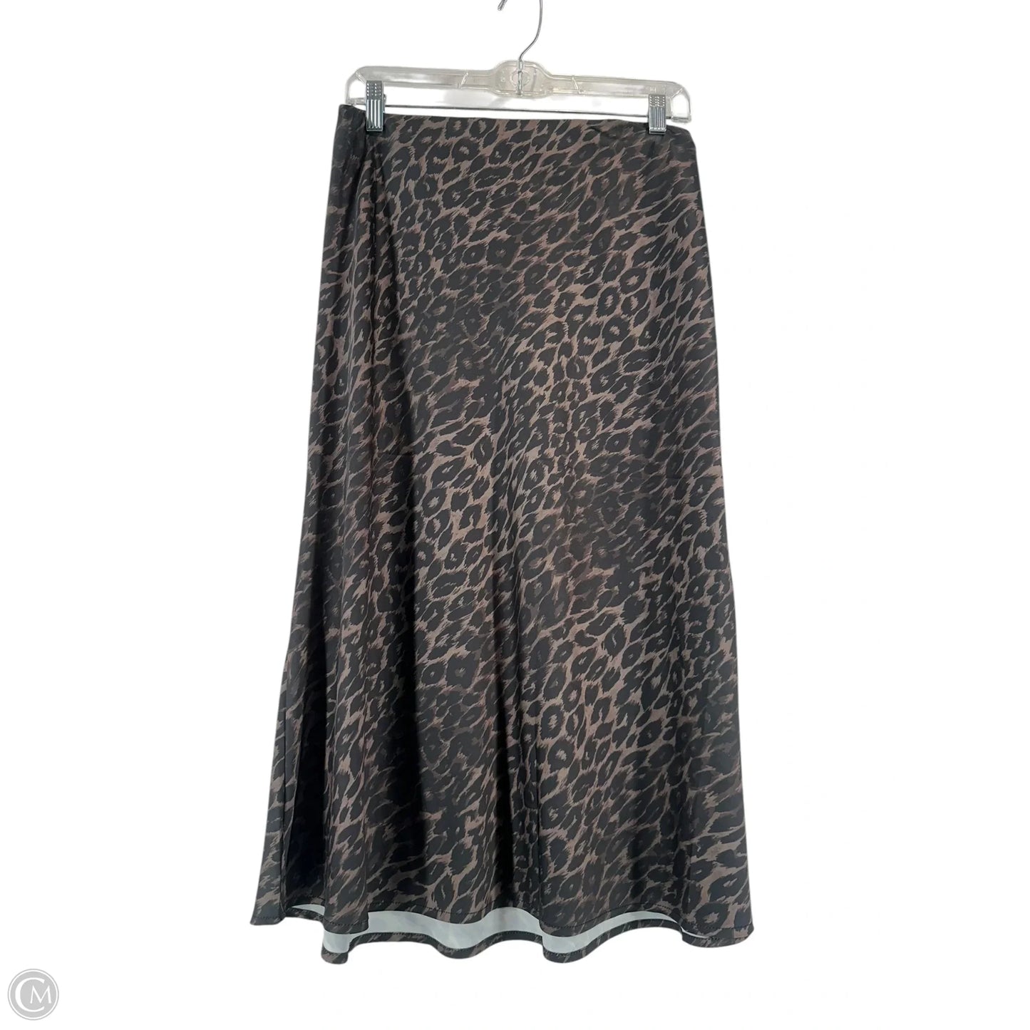 Skirt Midi By Clothes Mentor In Leopard Print, Size: M