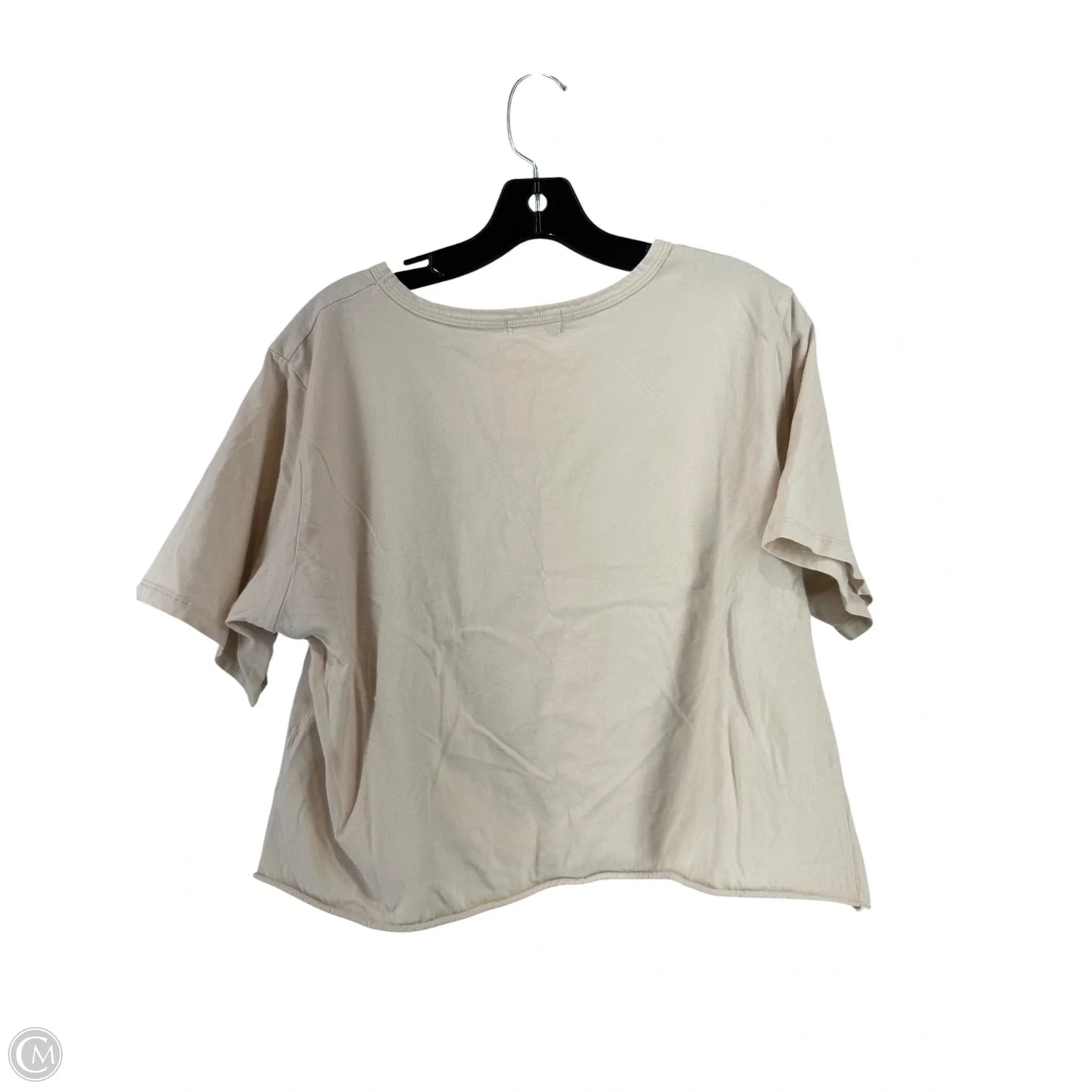 Top Short Sleeve By Altard State In Beige, Size: M