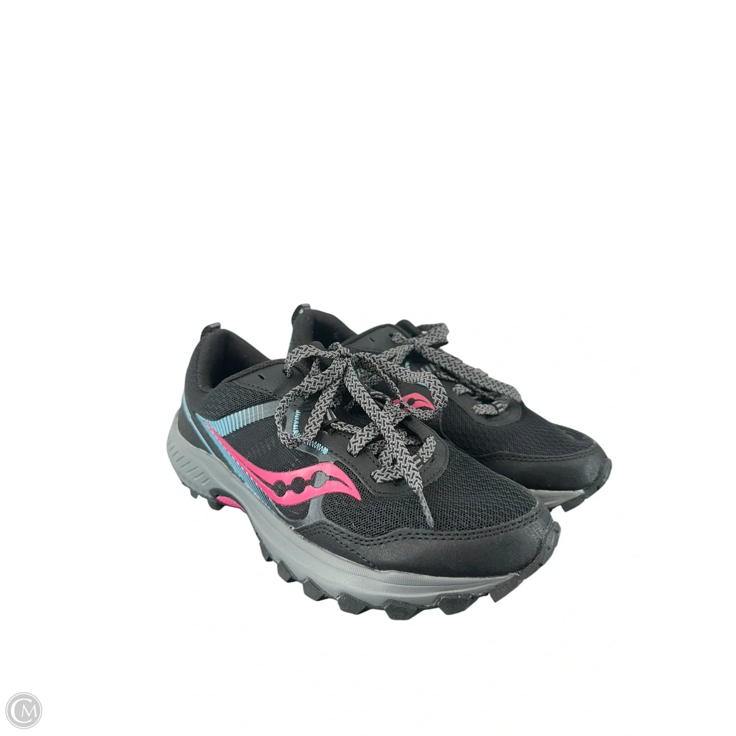 Shoes Sneakers By Saucony In Black & Pink, Size: 8