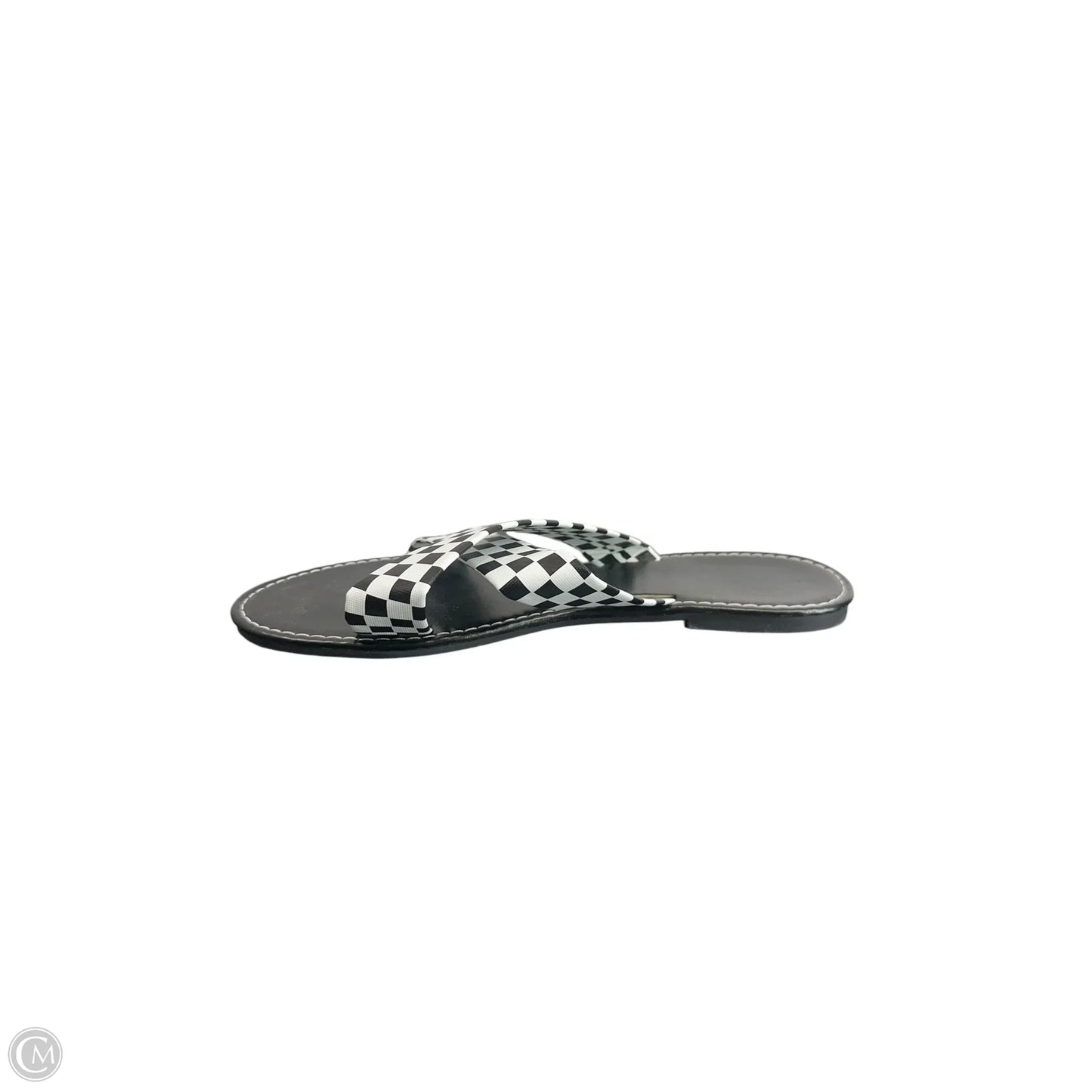 Sandals Flats By Clothes Mentor In Black, Size: 10