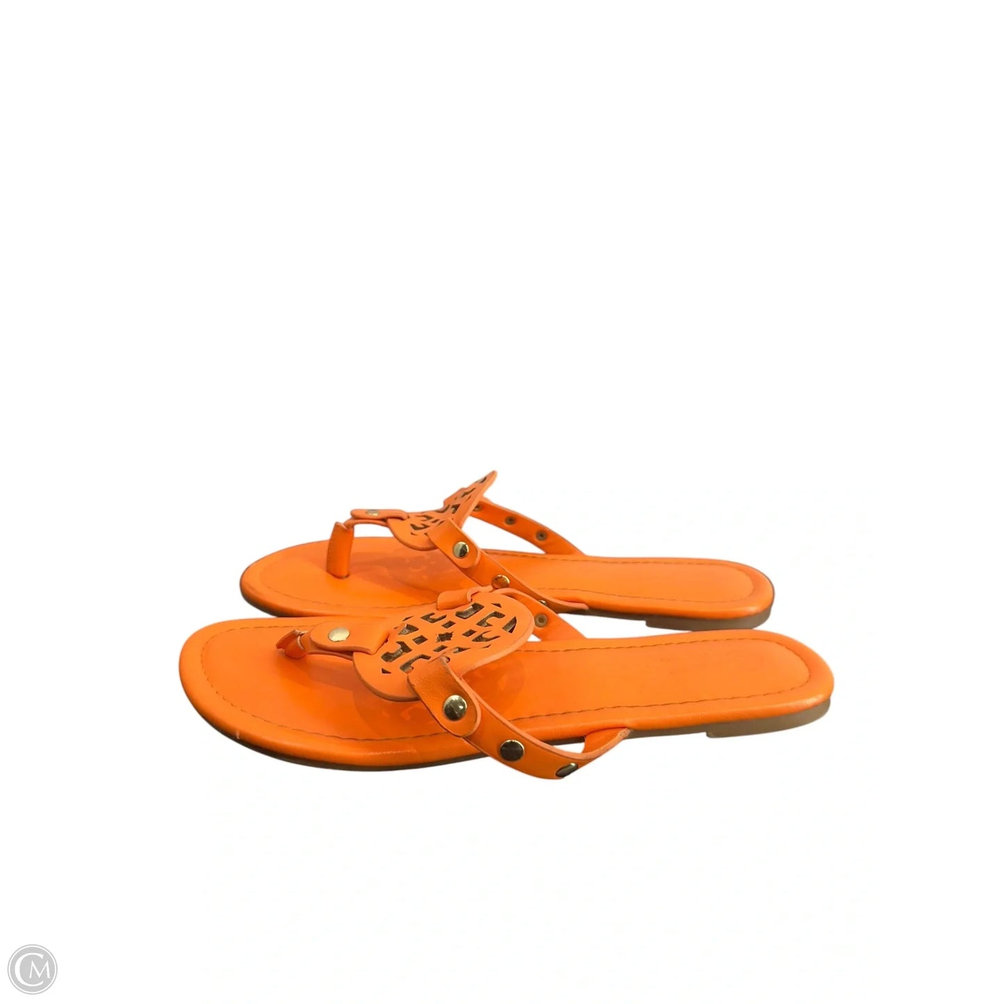 Sandals Flats By Clothes Mentor In Orange, Size: 9