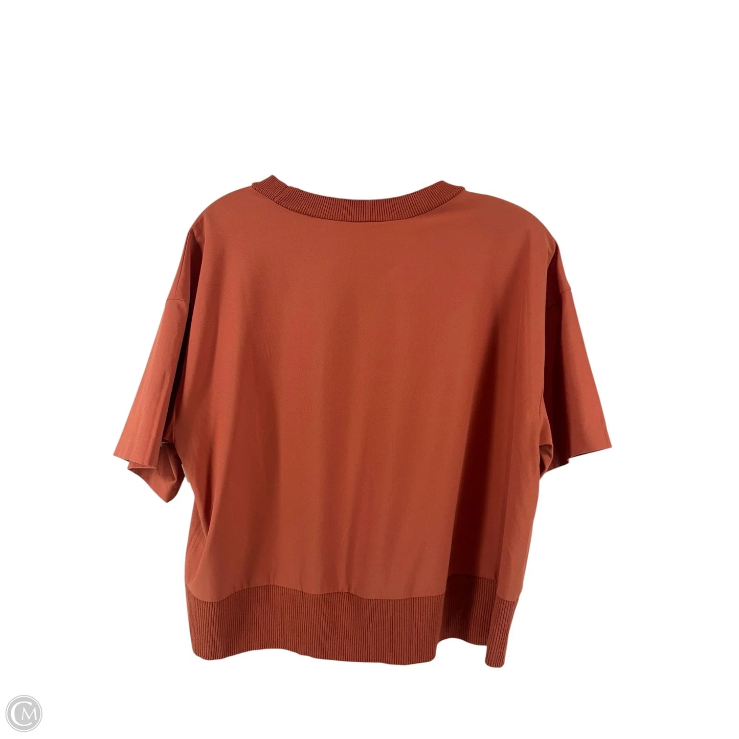 Athletic Top Short Sleeve By Athleta In Orange, Size: M