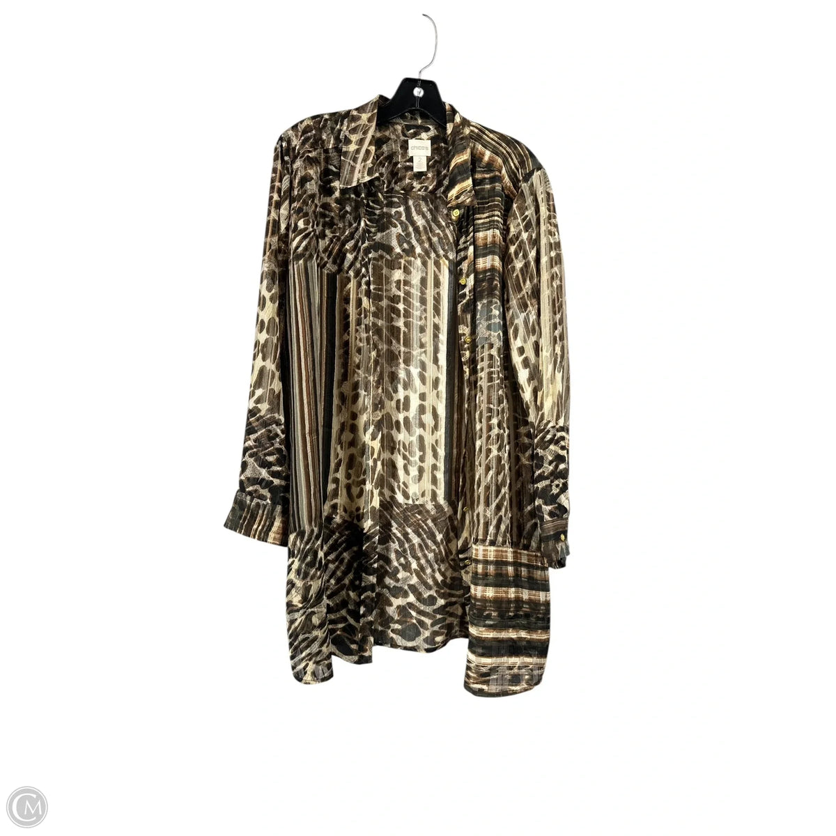 Cardigan By Chicos In Brown, Size: 2