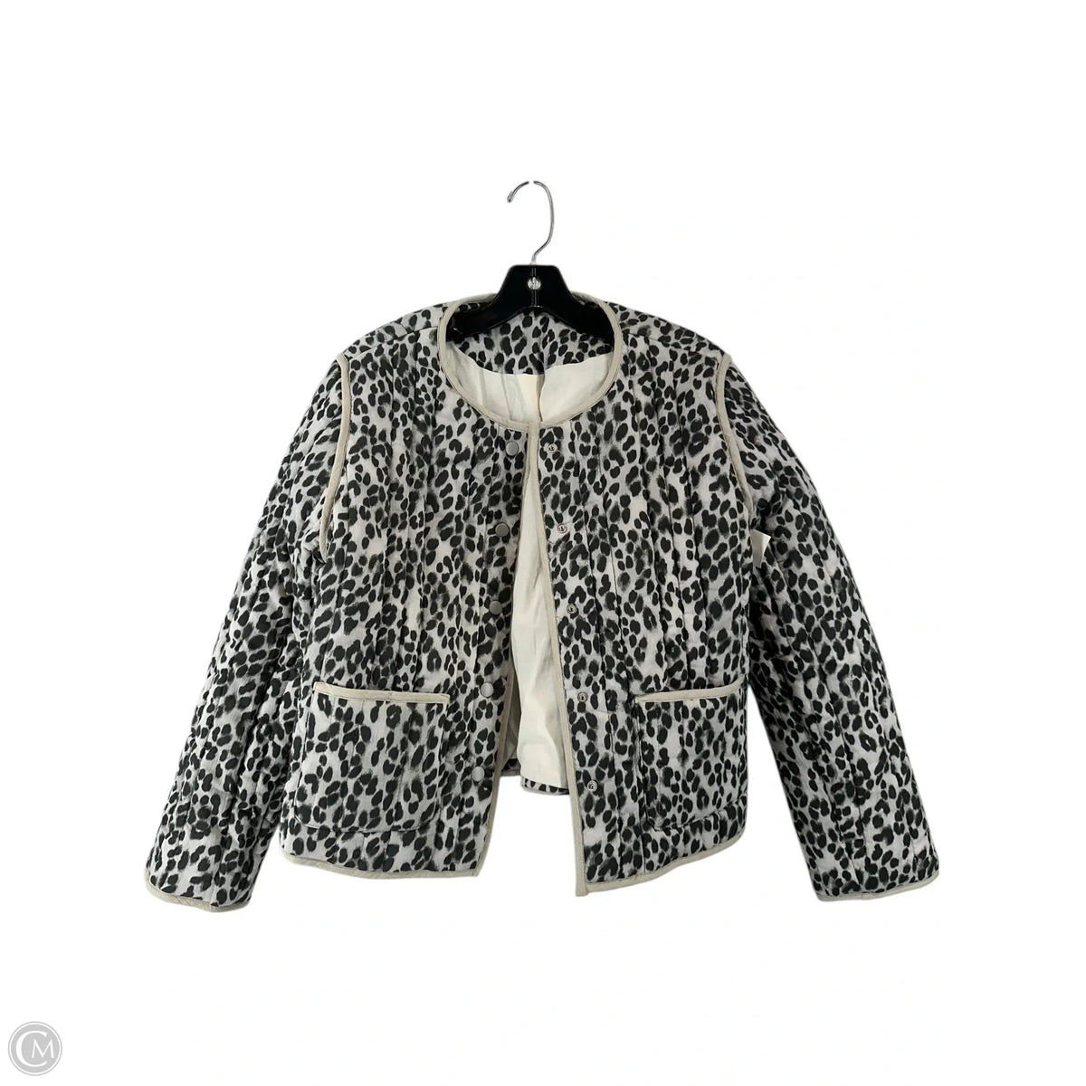 Jacket Puffer & Quilted By Divided In Leopard Print, Size: M