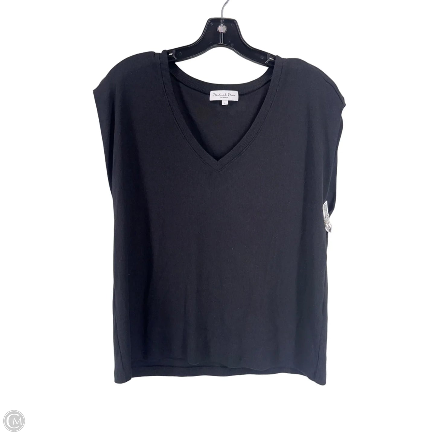 Top Short Sleeve By Michael Stars In Black, Size: L