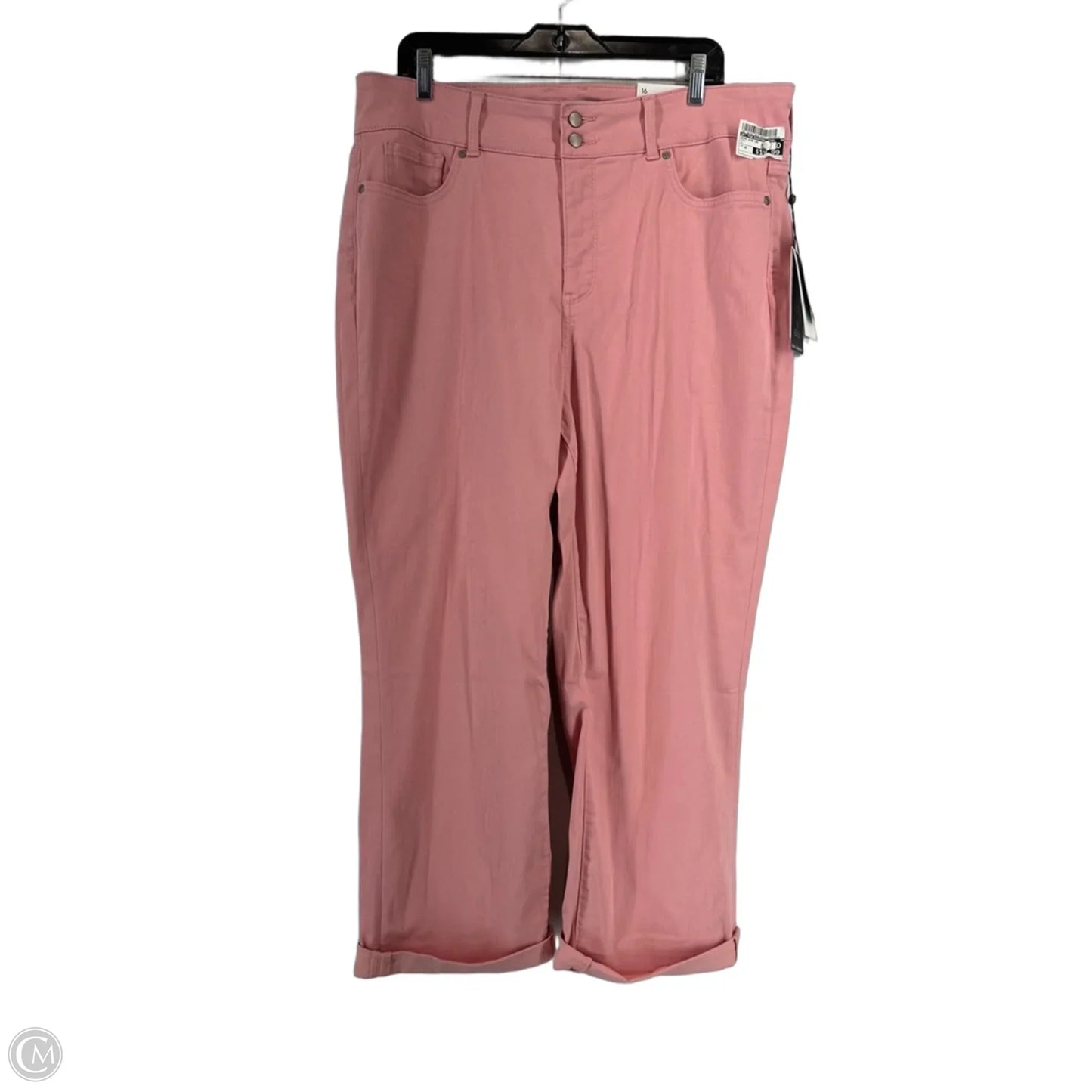 Jeans Wide Leg By Not Your Daughters Jeans In Pink, Size: 16