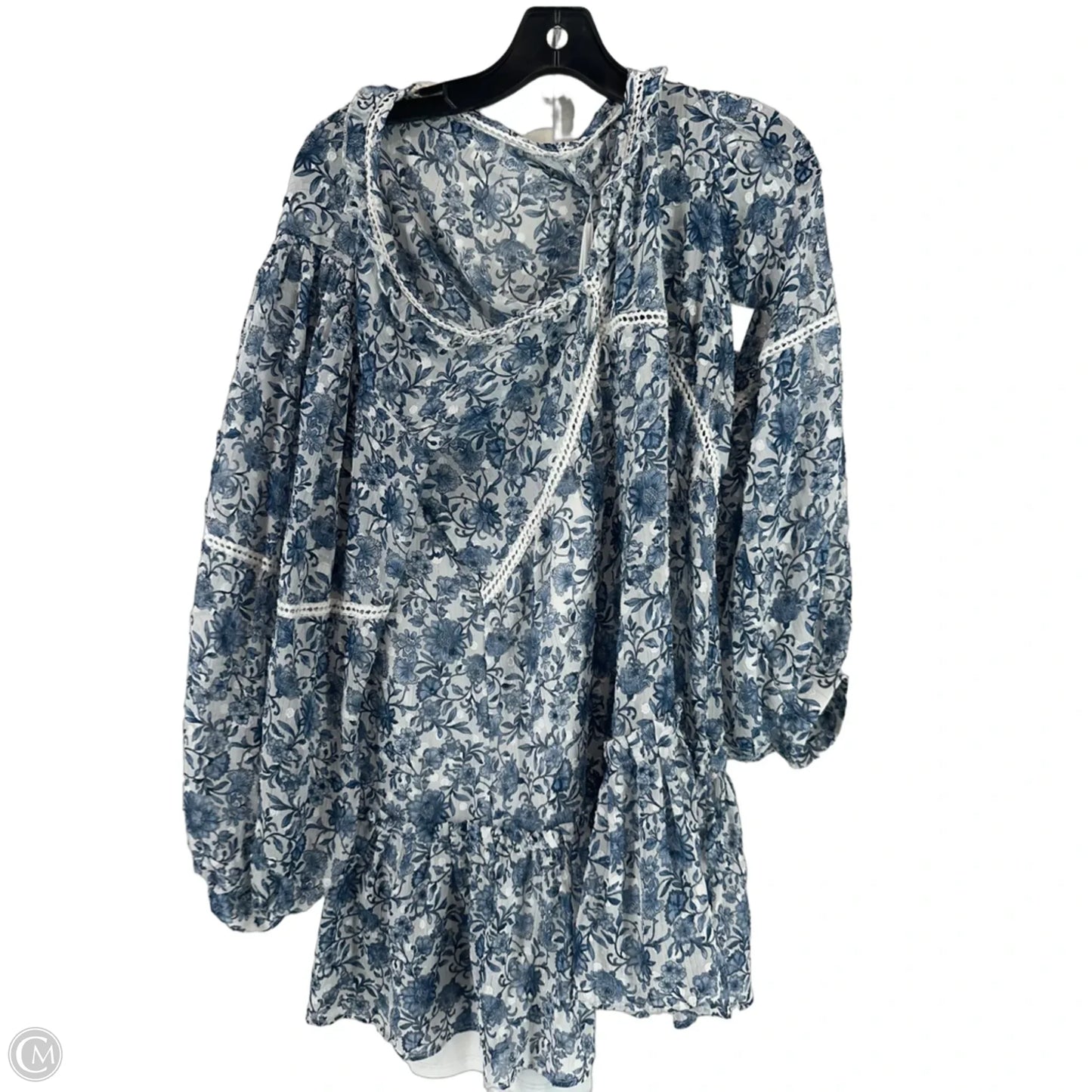 Dress Casual Short By Altard State In Blue & White, Size: M