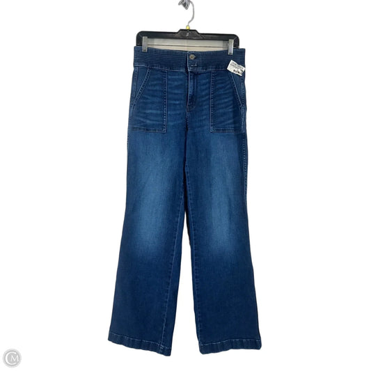 Jeans Wide Leg By White House Black Market In Blue Denim, Size: 6