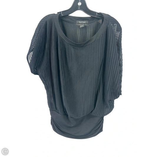 Top Short Sleeve By White House Black Market In Black, Size: Xs