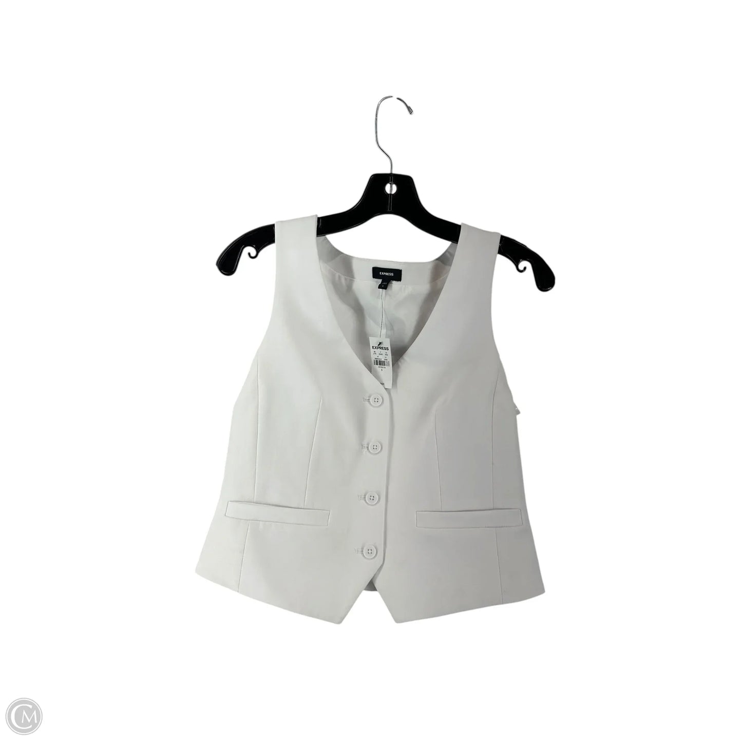 Vest Other By Express In White, Size: S