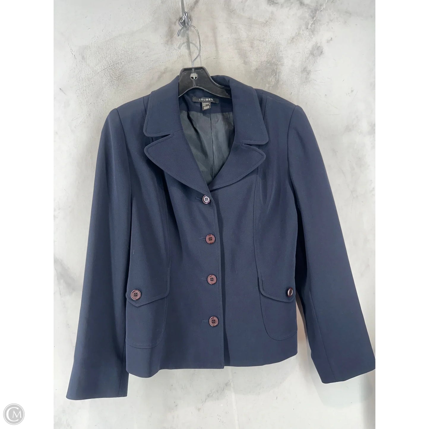 Blazer By Clothes Mentor In Black, Size: 8