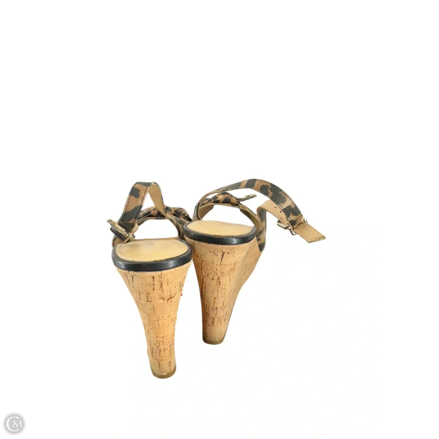 Sandals Heels Wedge By Antonio Melani In Animal Print, Size: 9.5