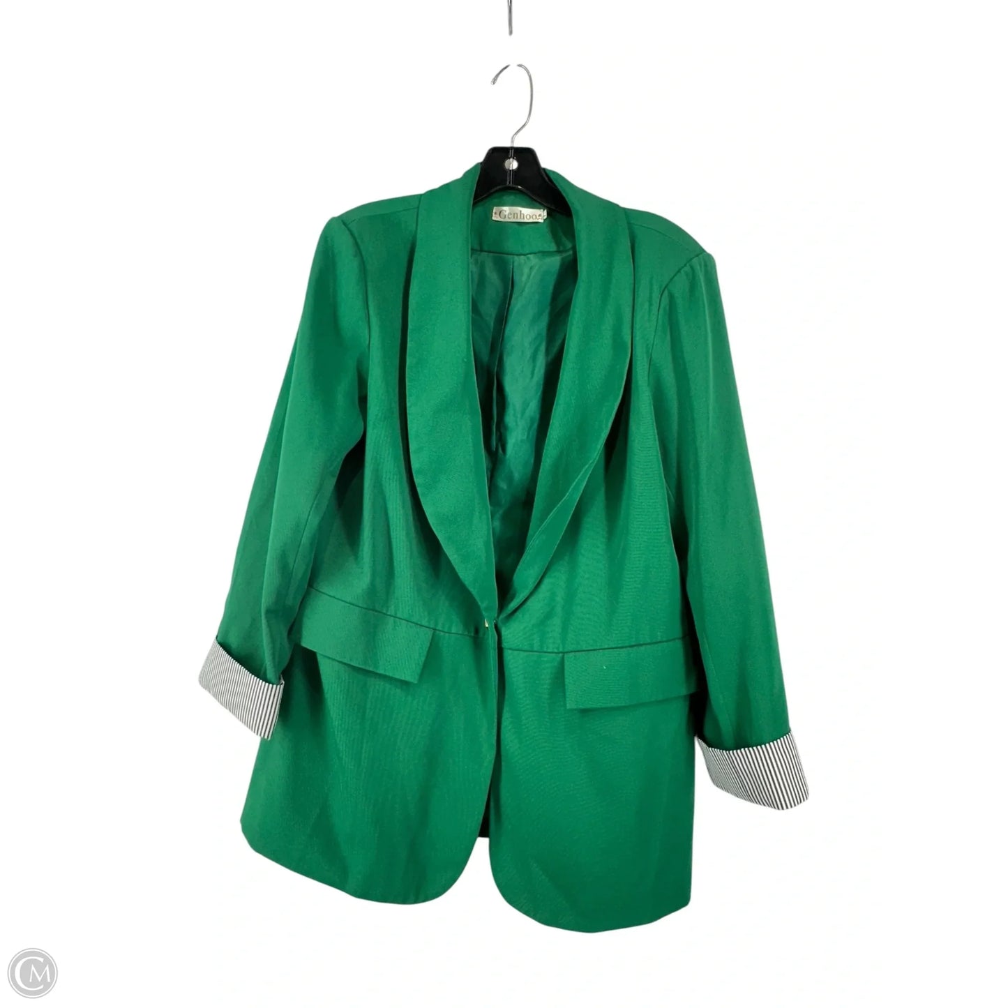Blazer By Clothes Mentor In Green, Size: L