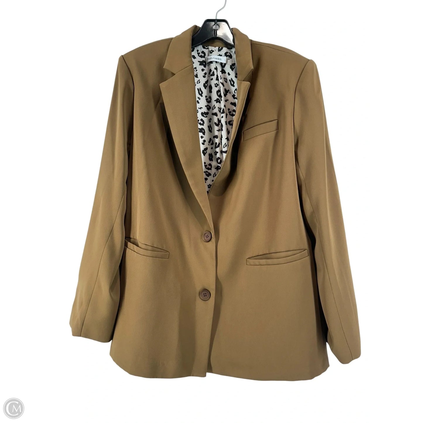 Blazer By Prettygarden In Brown, Size: L