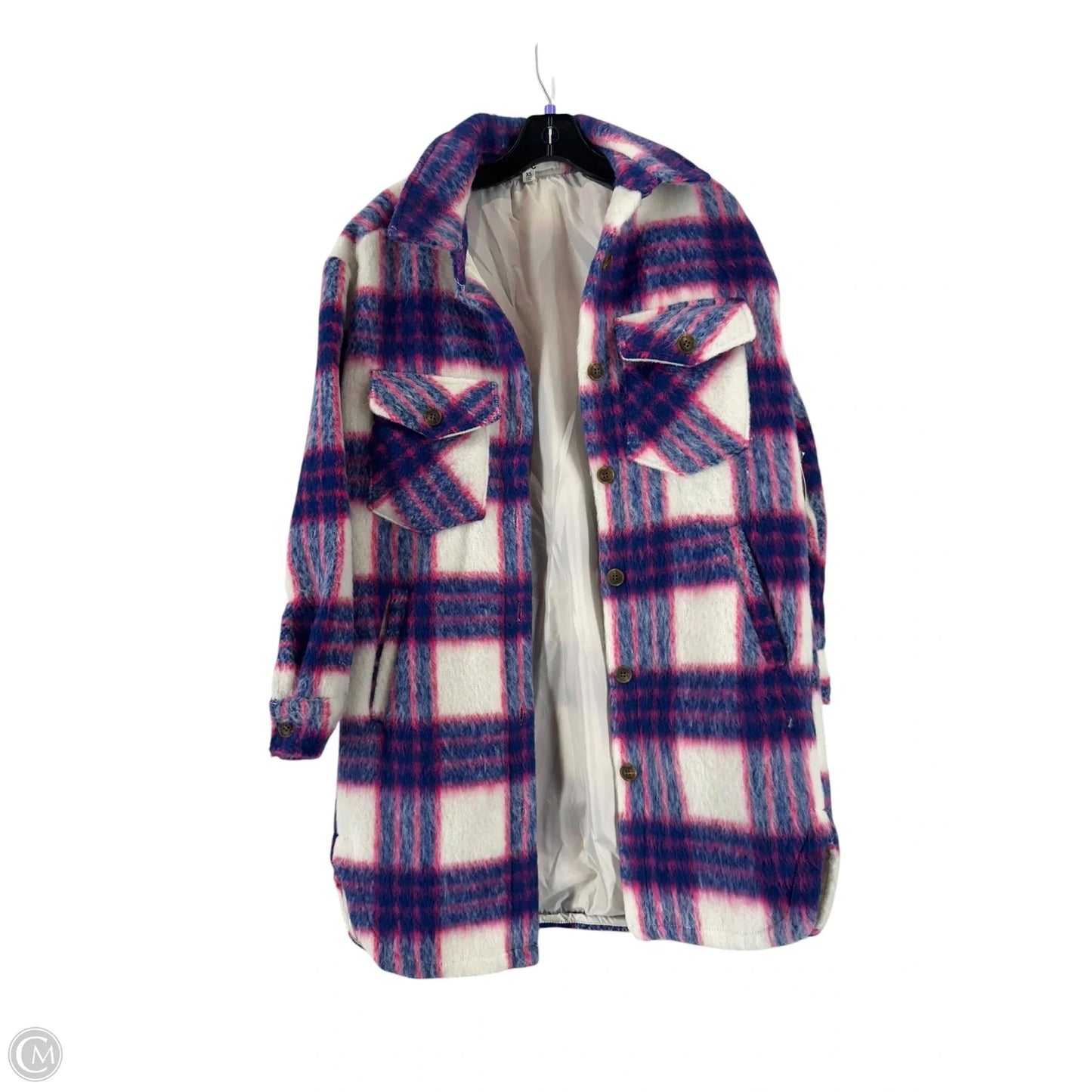 Jacket Faux Fur & Sherpa By Madden Nyc In Purple, Size: Xs