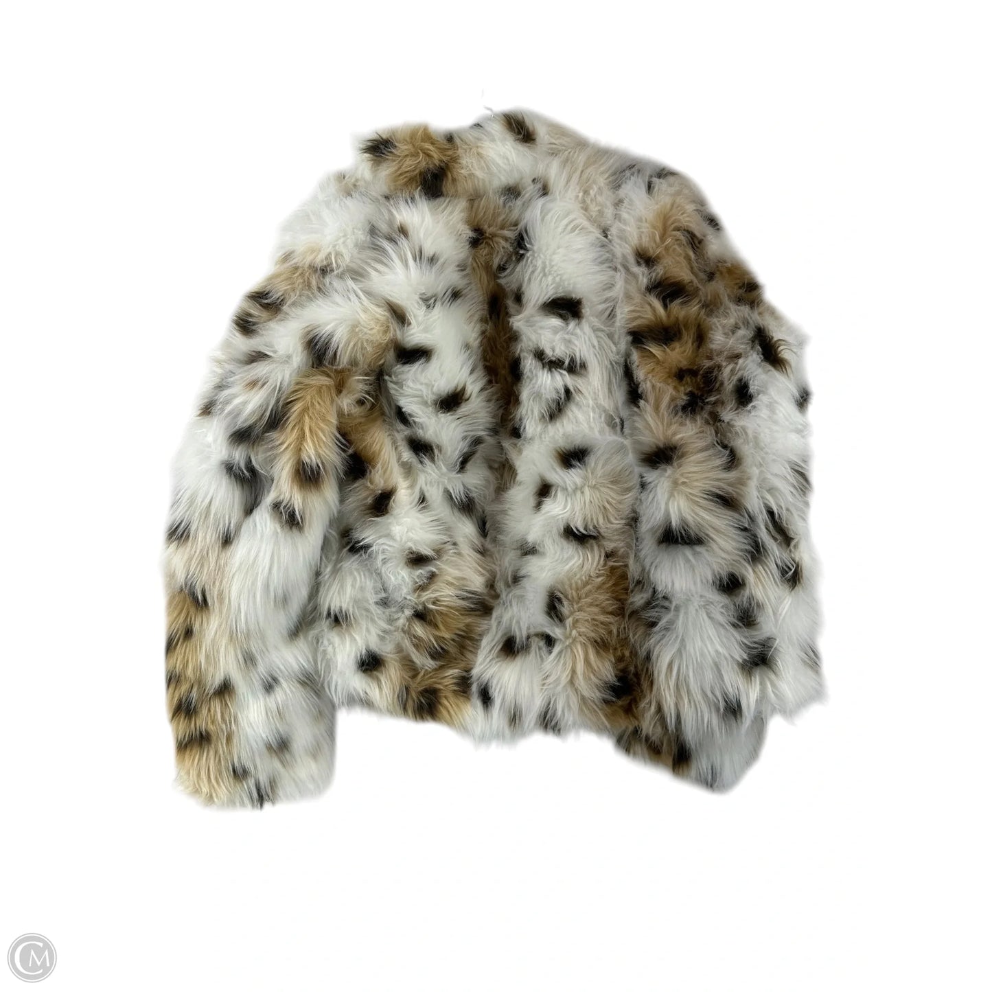 Jacket Faux Fur & Sherpa By Clothes Mentor In Tan, Size: L