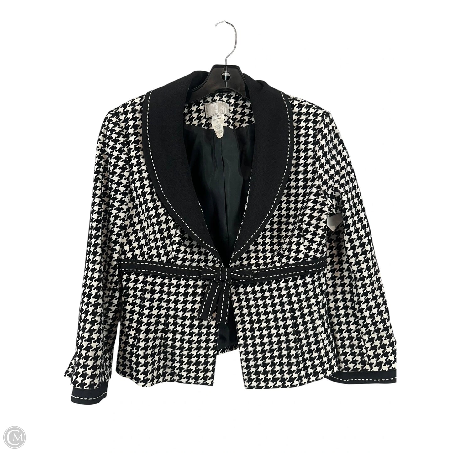 Blazer By Alberto Makali In Black & White, Size: 6