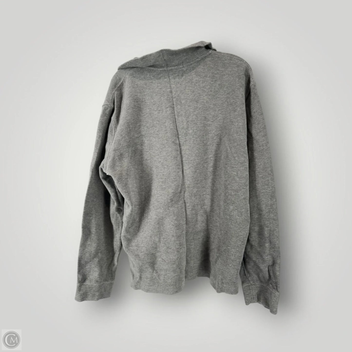Sweatshirt Collar By Polo Ralph Lauren In Grey, Size: L