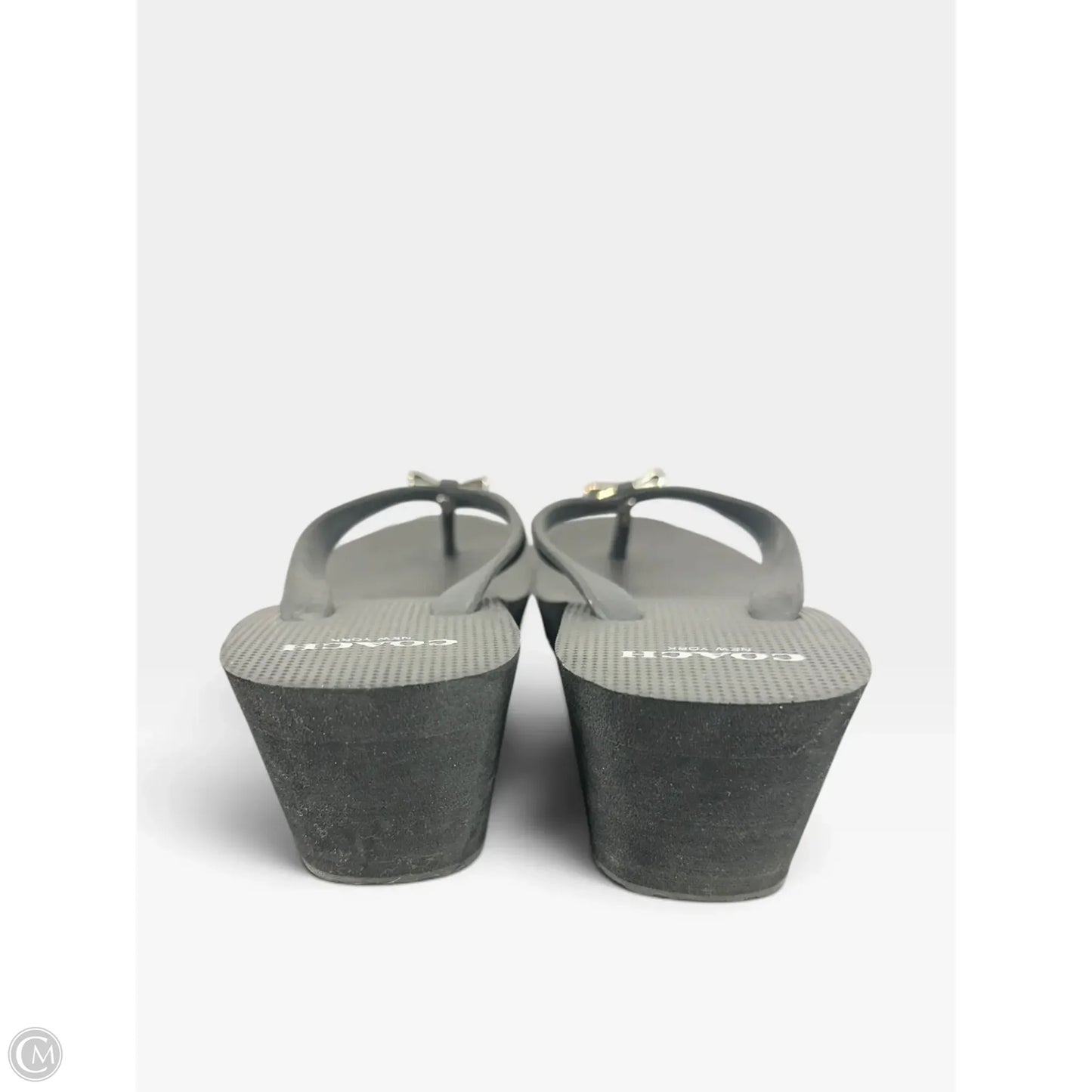 Sandals Designer By Coach In Black, Size: 7