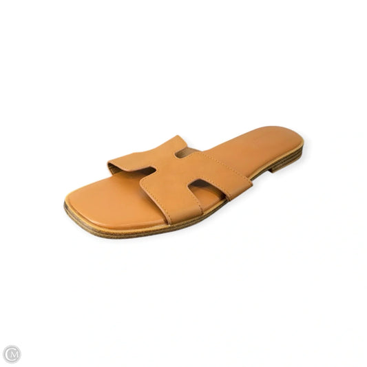 Sandals Flip Flops By Clothes Mentor In Brown, Size: 9