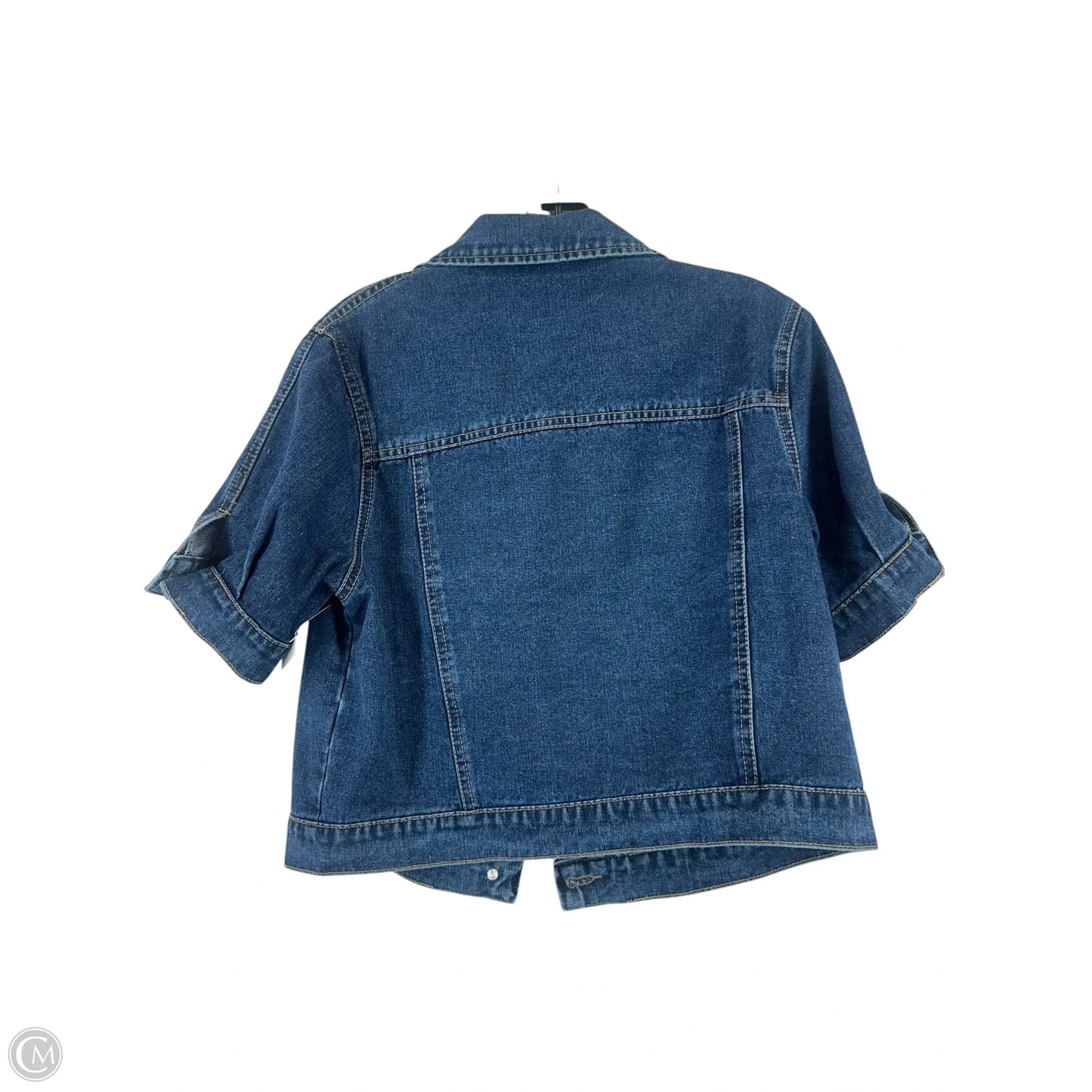 Jacket Denim By Clothes Mentor In Blue Denim, Size: M