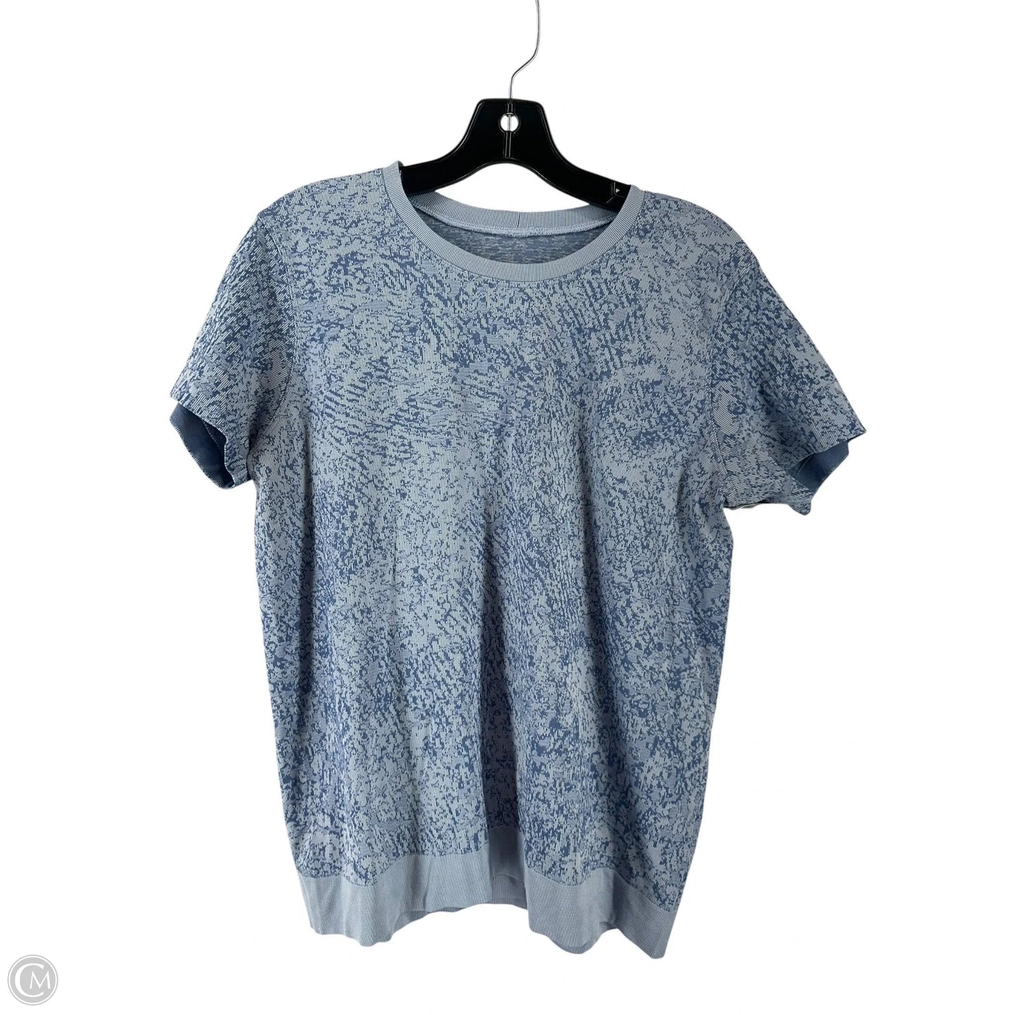 Athletic Top Short Sleeve By Lululemon In Blue, Size: M