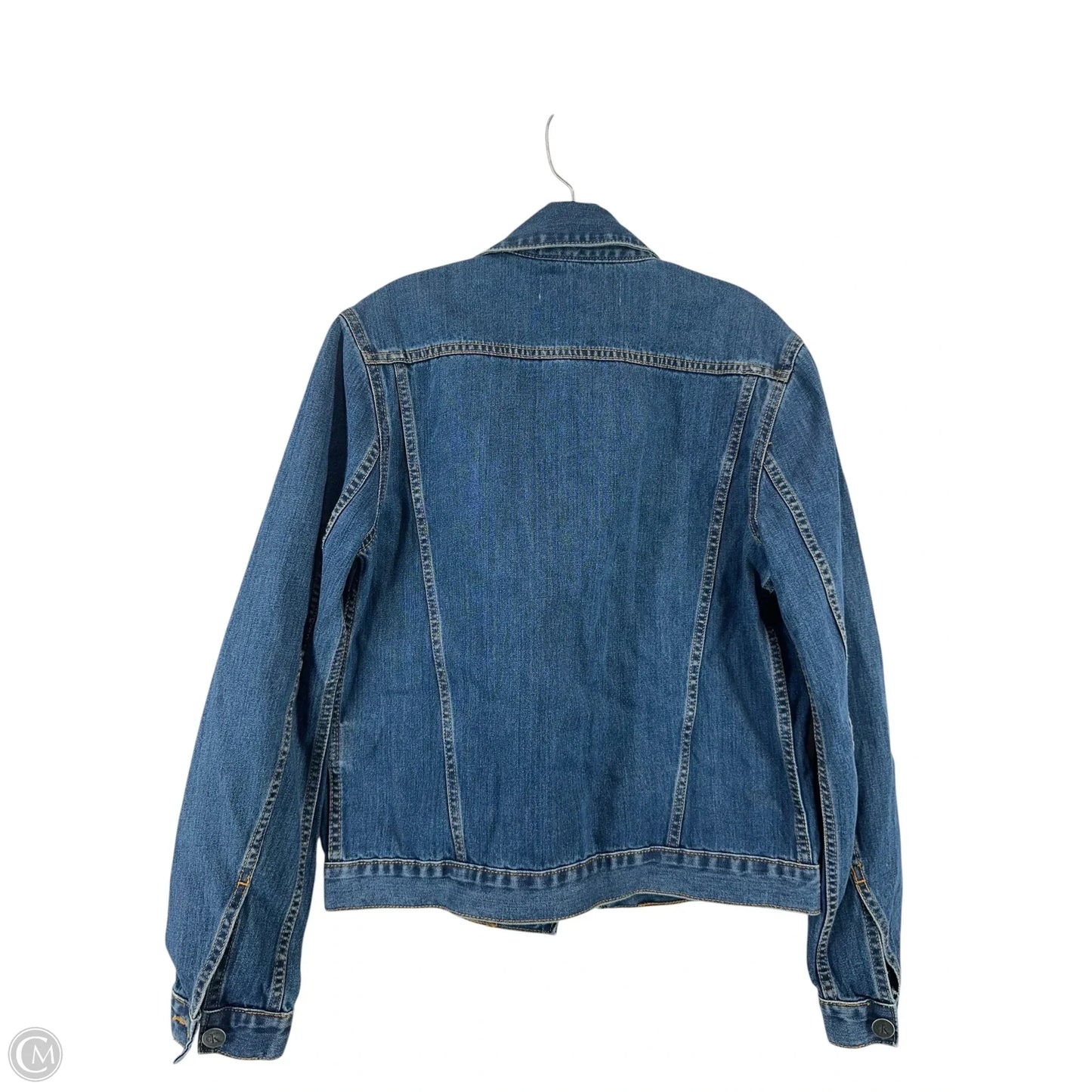 Jacket Denim By Calvin Klein In Blue Denim, Size: S
