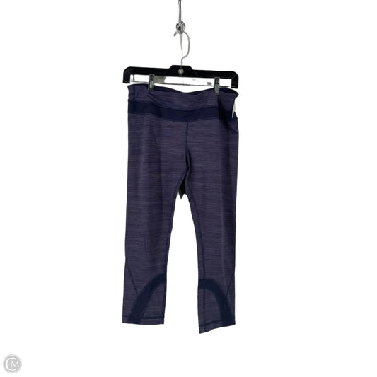 Athletic Leggings Capris By Lululemon In Purple, Size: M