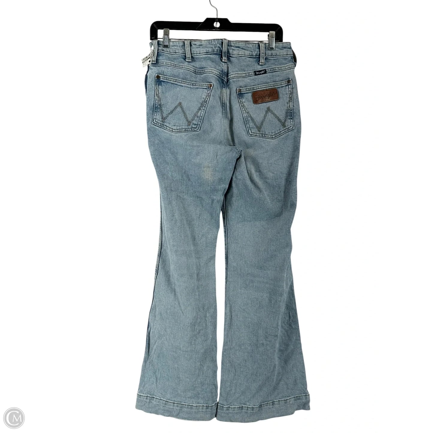 Jeans Wide Leg By Wrangler In Blue Denim, Size: 8