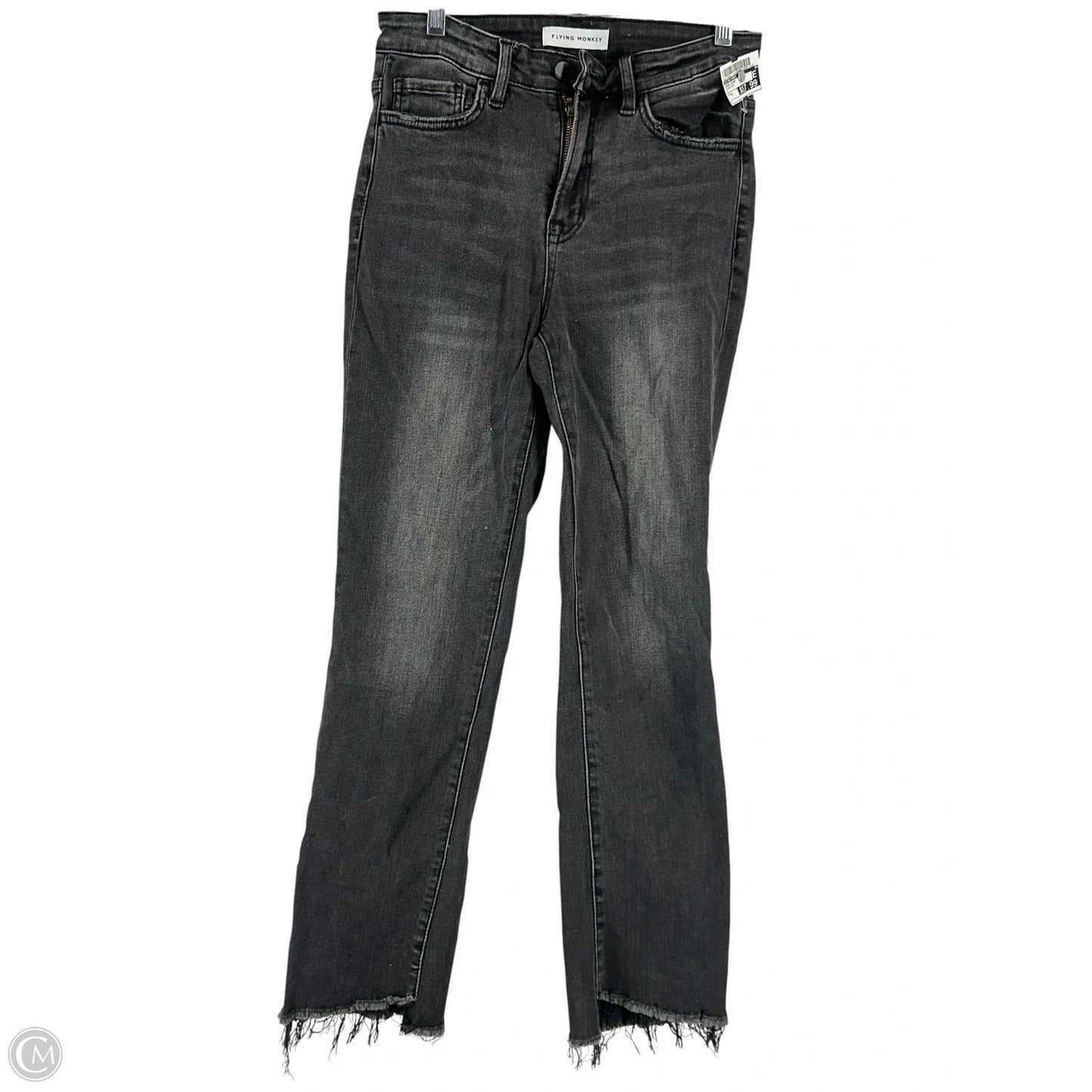 Jeans Skinny By Flying Monkey In Black Denim, Size: 6