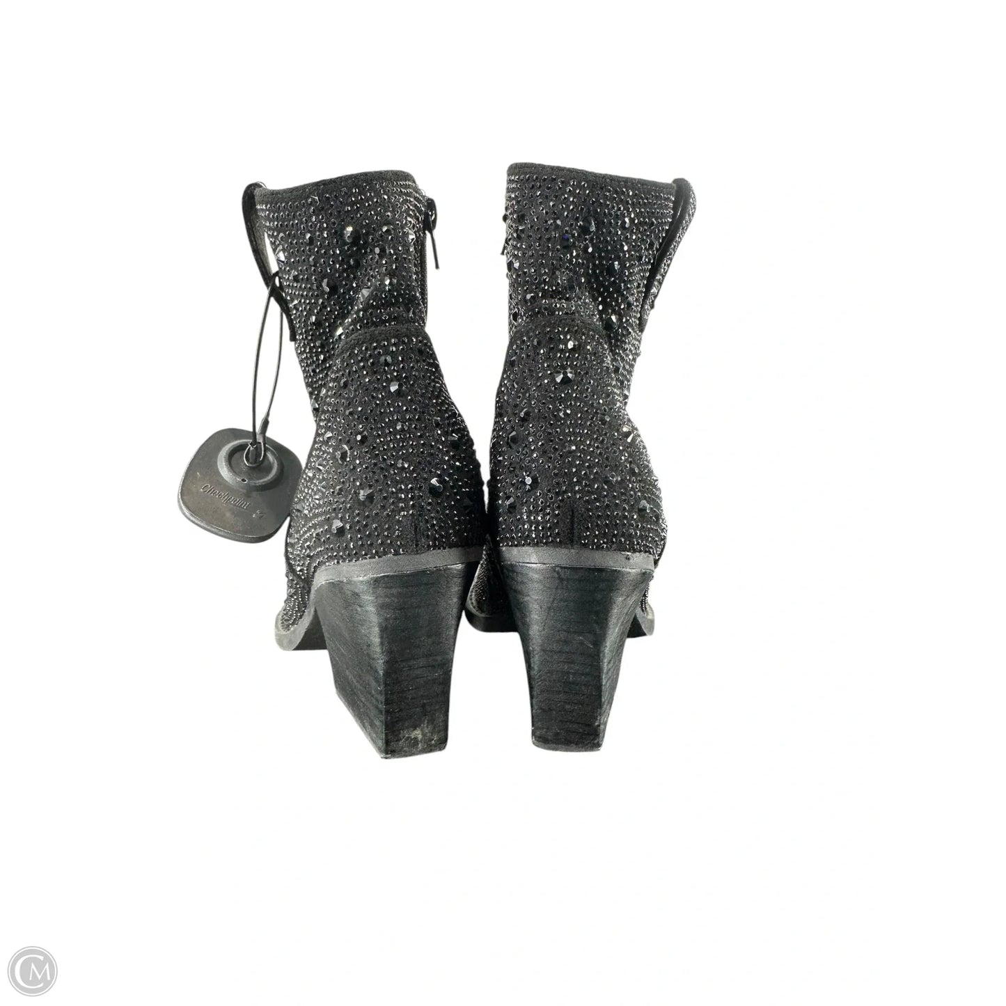 Boots Ankle Heels By Clothes Mentor In Black, Size: 8