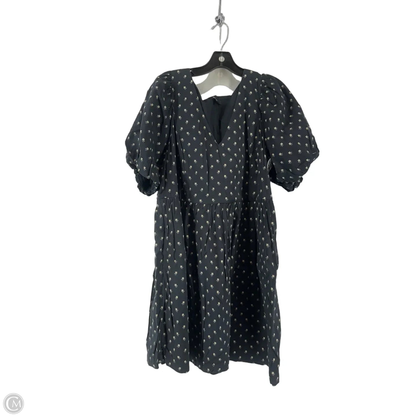 Dress Casual Midi By Madewell In Black & Cream, Size: Xl