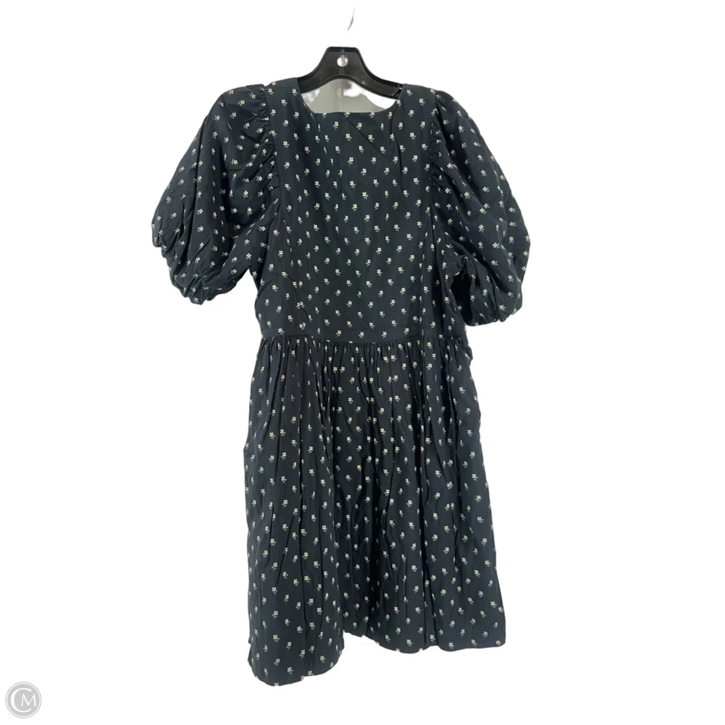 Dress Casual Midi By Madewell In Black & Cream, Size: Xl